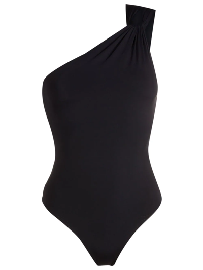 Shop Clube Bossa One-shoulder Swimsuit In Black