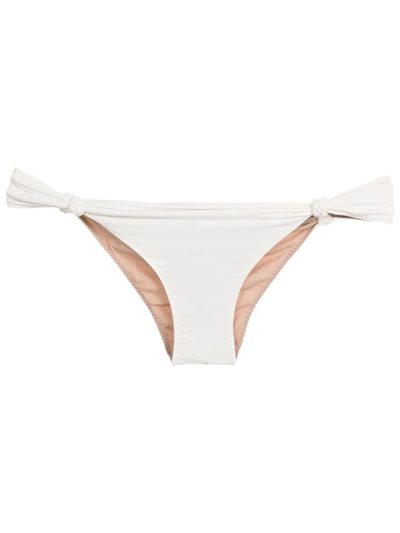 Shop Clube Bossa Knot Detailing Bikini Bottoms In White