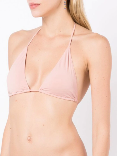 Shop Clube Bossa Halterneck Bikini Top In Neutrals