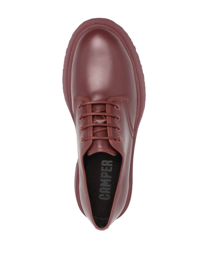 Shop Camper Walden Lace-up Shoes In Red