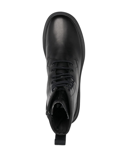 Shop Camper Lace-up Leather Boots In Schwarz