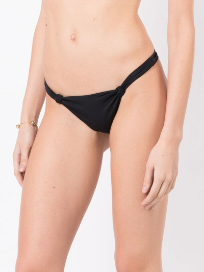 Shop Clube Bossa Knot Detailing Bikini Bottoms In Black