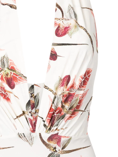 Clube Bossa Deneuve Floral-print Swimsuit In Neutrals
