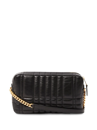 Shop Burberry Lola Quilted Camera Bag In Black