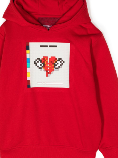 Shop Mostly Heard Rarely Seen 8-bit No More Heartbreaks Hoodie In Rot