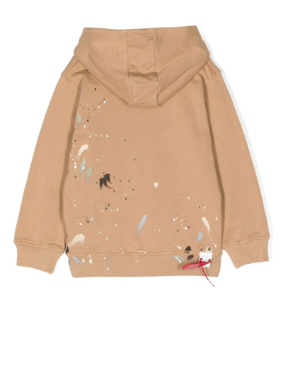 Mostly Heard Rarely Seen 8-bit Checker Louis Printed Hoodie In Braun
