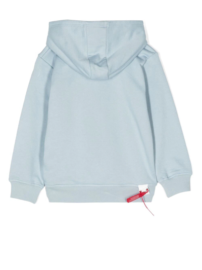 Mostly Heard Rarely Seen 8-bit Mini Ice Cold Flower Hoodie In Blau