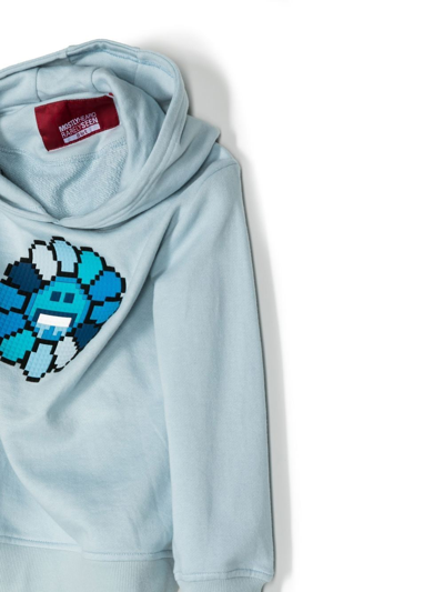 Shop Mostly Heard Rarely Seen 8-bit Mini Ice Cold Flower Hoodie In Blau