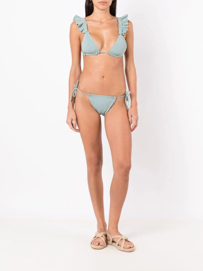 Clube Bossa Malgosia Side Tie Bikini Bottoms In Blue