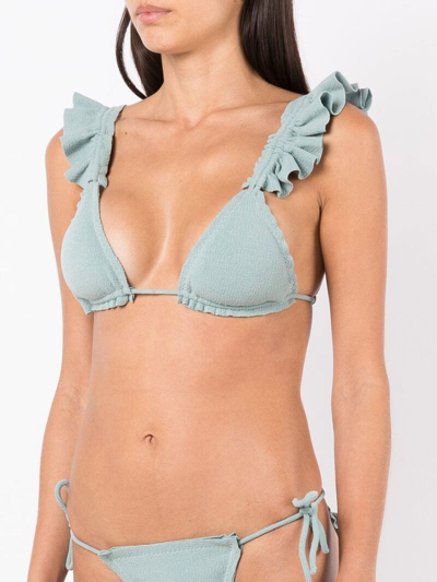 Shop Clube Bossa Laven Triangle Bikini Top In Blue