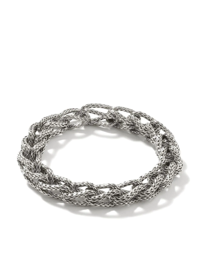 Shop John Hardy Asli Link 10.5mm Bracelet In Silver