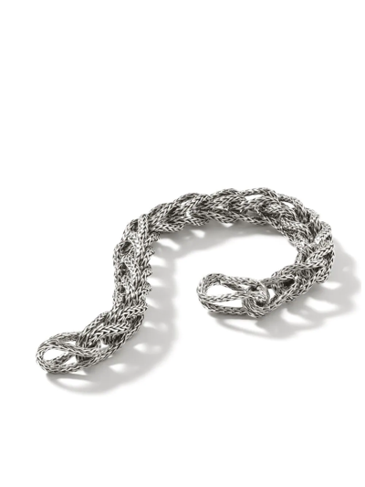 Shop John Hardy Asli Link 10.5mm Bracelet In Silver