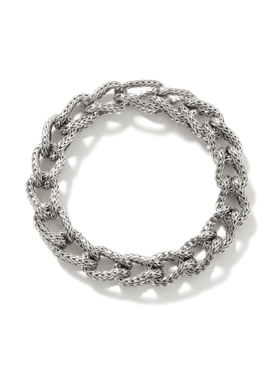 Shop John Hardy Asli Link 10.5mm Bracelet In Silver