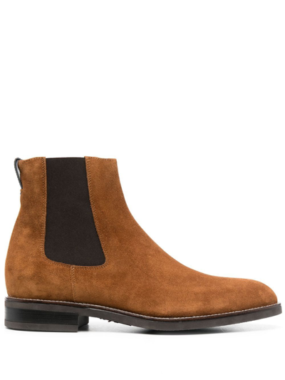 Shop Paul Smith Suede Ankle Boots In Braun