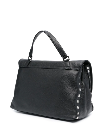 Shop Zanellato Leather Tote Bag In Schwarz