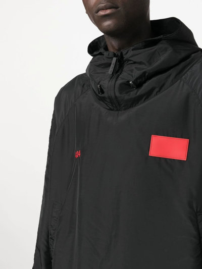 Shop 424 Logo-patch Jacket In Schwarz