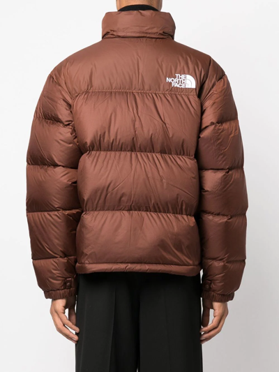 Shop The North Face Nuptse 1996 Puffer Jacket In Braun
