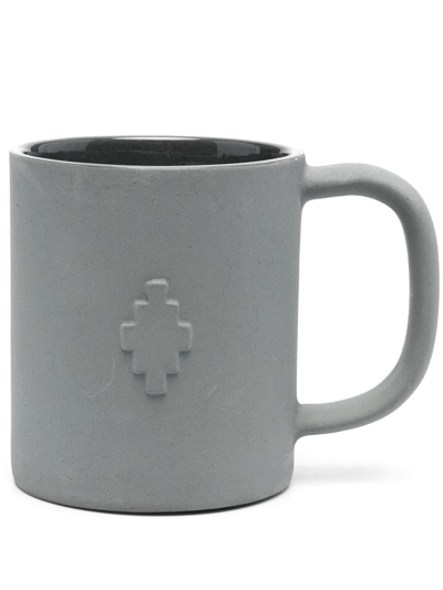 Marcelo Burlon County Of Milan Cross-detail Porcelain Mug In Grey