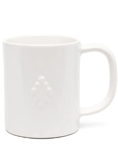 Marcelo Burlon County Of Milan Cross Porcelain Mug In Weiss