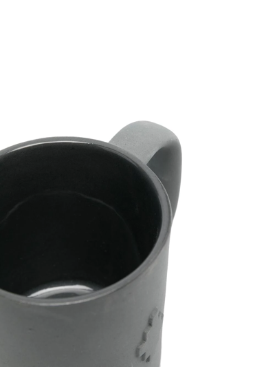 Marcelo Burlon County Of Milan Cross-detail Porcelain Mug In Grey