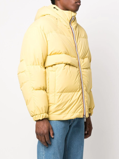K-way R&d Padded Zip Up Coat In Gelb