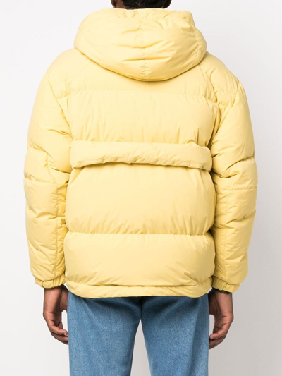 K-way R&d Padded Zip Up Coat In Gelb