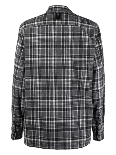 Shop Alyx Check-pattern Button-up Shirt In Schwarz
