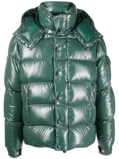 Shop Moncler Maya Down-filled Jacket In Grün