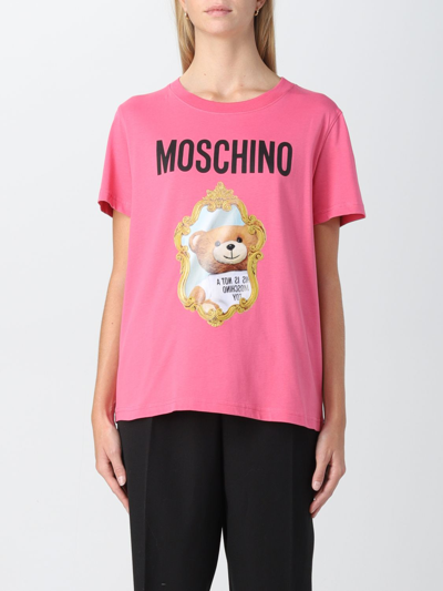 Shop Moschino Couture T-shirt  Woman Color Fuchsia