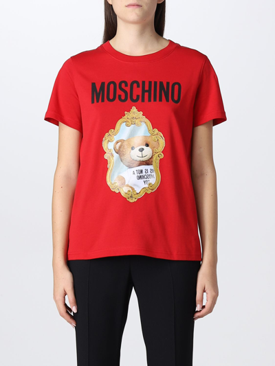 Shop Moschino Couture T-shirt  Woman Color Red