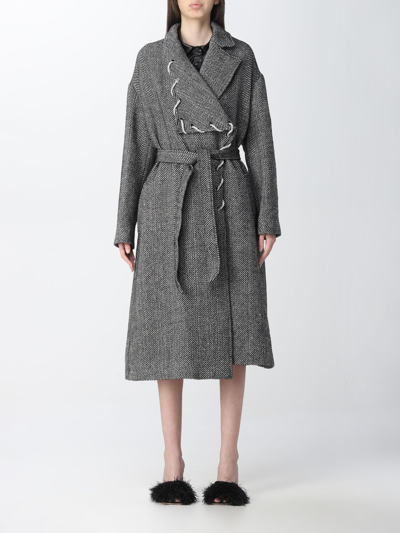 Shop Actitude Twinset Coat  Woman Color Grey