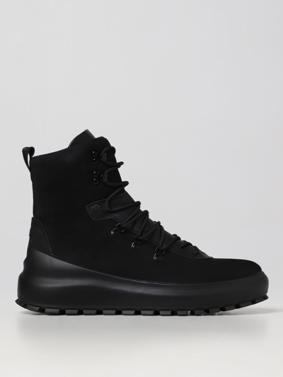 Shop Stone Island Nubuck Ankle Boots In Black