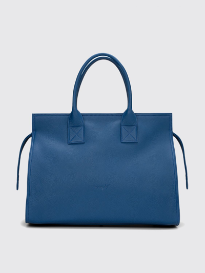 Shop Marsèll Curva Medium Bag In Leather In Blue