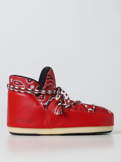 Shop Alanui X Moon Boot Full Moon Ankle Boots In Red