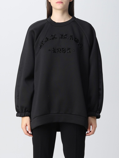 Shop Max Mara Sweatshirt  Woman Color Black