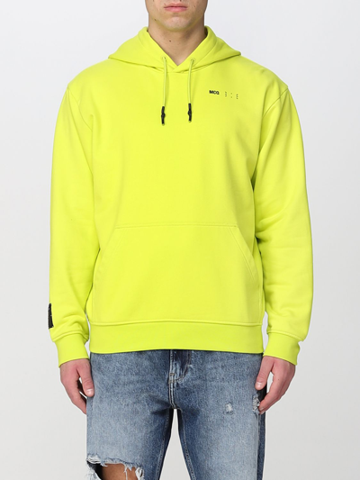 Shop Mcq By Alexander Mcqueen Icon Mcq Sweatshirt In Cotton Blend In Yellow