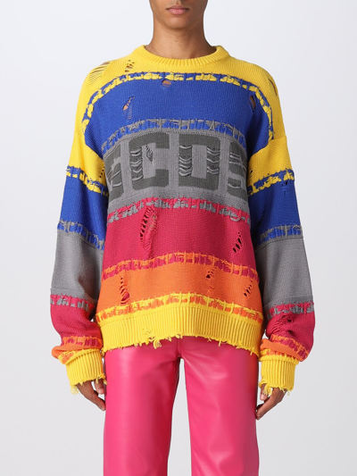 Shop Gcds Sweater  Men Color Multicolor