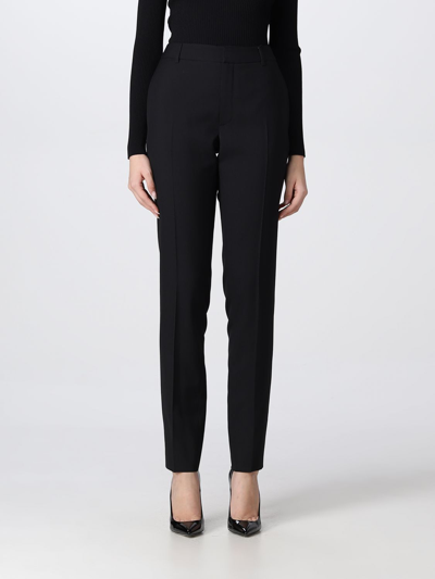 Shop Saint Laurent Trousers  Woman In Black