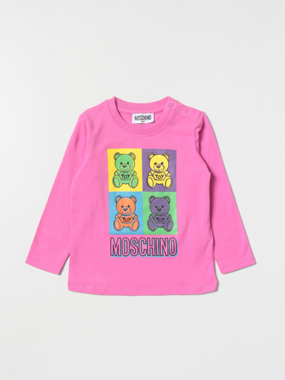 Shop Moschino Baby T-shirt  Kids Color Pink