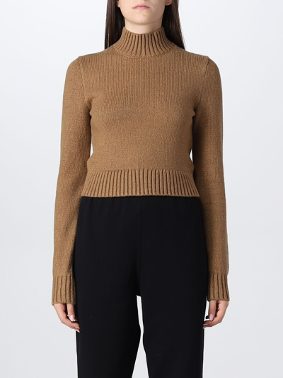 Shop Burberry Sweater  Woman Color Camel