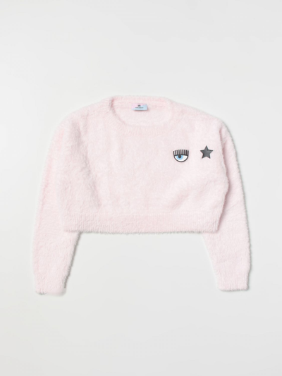 Shop Chiara Ferragni Sweater  Kids Color Violet