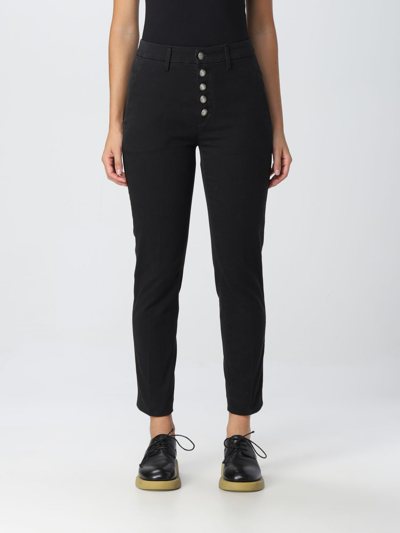 Dondup Carmen Trousers Back Pockets In Black