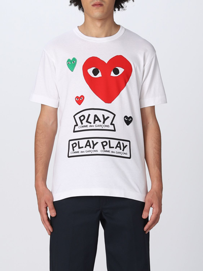 Comme des Garçons Play Heart Face Graphic Tee