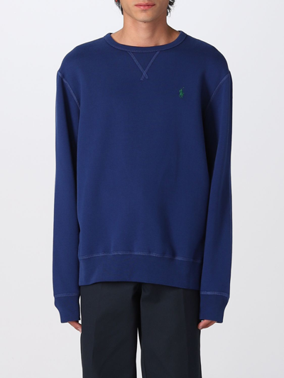 Shop Polo Ralph Lauren Sweatshirt  Men Color Blue