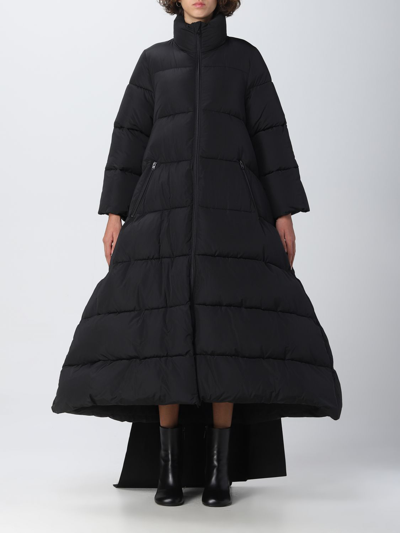 Shop Balenciaga Oversize Quilted Down Jacket In Black