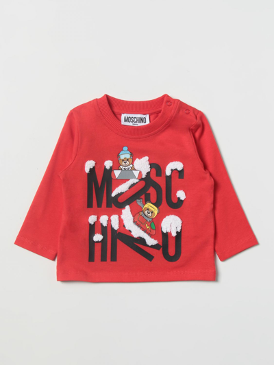 Shop Moschino Baby T-shirt  Kids Color Red