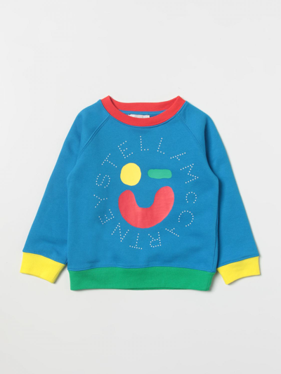 Shop Stella Mccartney Sweater  Kids Color Gnawed Blue