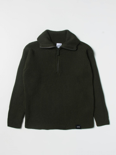 Shop Aspesi Sweater  Kids Color Green