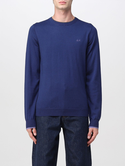 Shop Sun 68 Sweater  Men Color Blue 2