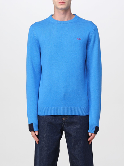 Shop Sun 68 Sweater  Men Color Royal Blue